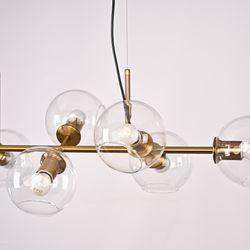 Подвесная Люстра Staggered Glass Chandelier 8 By Imperiumloft