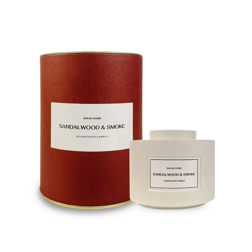 Ароматическая свеча Sandal wood & smoke BRIAR HOME
