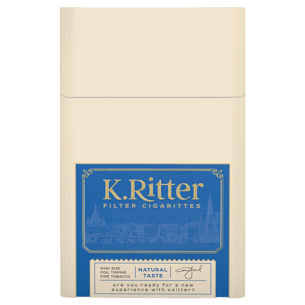 Сигариты с фильтром "K.Ritter" с ароматом НЭЙТУРАЛ КИНГСАЙЗ (20шт.)