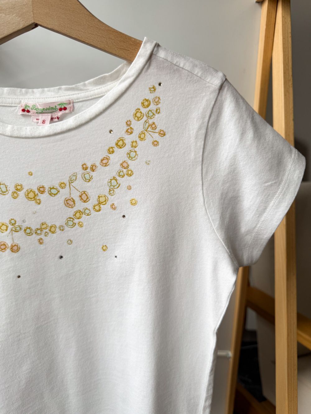 Хлопковая футболка Bonpoint, 128