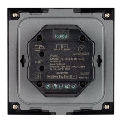 Панель SMART-P6-DIM-G-IN Black (12-24V, 4x3A, Sens, 2.4G) (Arlight, IP20 Пластик, 5 лет) 034780
