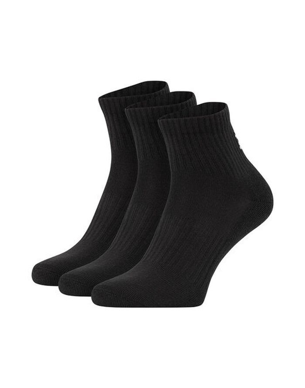 Теннисные носки Under Armour Core Quarter 3P - черный