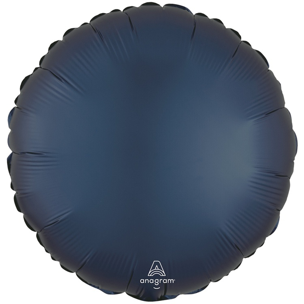 Шар фольгированный Круг 43 см (Синий)