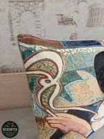 Декоративная гобеленовая наволочка для интерьерной подушки Фицжеральд 68х47