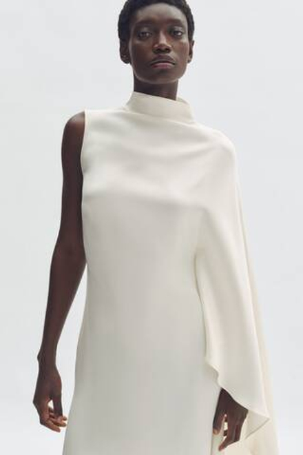 H&M - Stella McCartney Атласное платье-накидка, кремовый