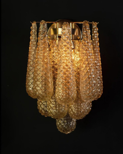 Элегантное настенное бра из венецианского стекла в двух расцветках