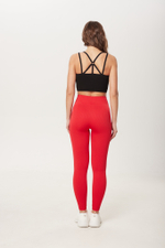 Легинсы бесшовные в рубчик с высокой талией