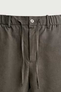ZARA СТРУЯЩИЕСЯ ШОРТЫ RELAXED FIT, РОЗОВАТО-КОРИЧНЕВЫЙ
