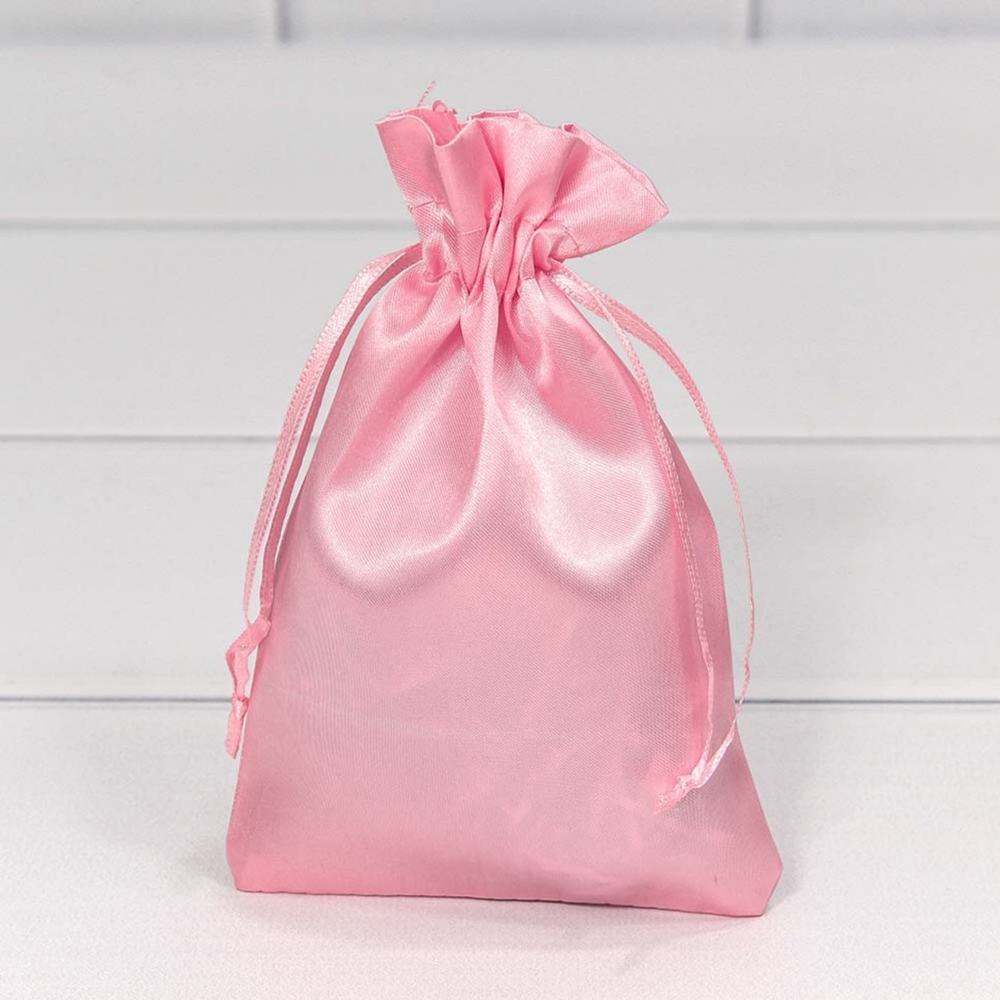 Мешочек 12х15см Атлас (Розовый)