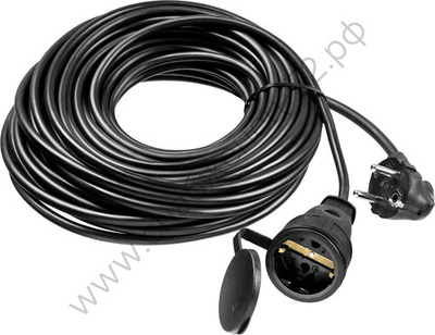 ЗУБР КГ 325-Ш КГ 3х2.5 20м IP44, 4000ВтСиловой удлинитель-шнурПрофессионал, (55017-20)