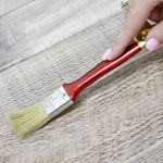 Кисть плоская 1" 25мм искусственная щетина, деревянная лакированная ручка