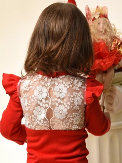 Боди с кружевной спинкой