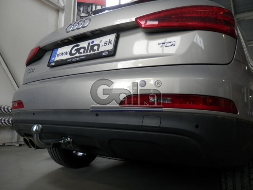 Фаркоп оцинкованный Galia V069C для Volkswagen Tiguan 2007-2016, 2016-, Audi Q3 2011-2018(паспорт и сертификат в комплекте)(без электрики)