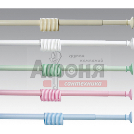 Карниз для ванной  розовый 110х200см