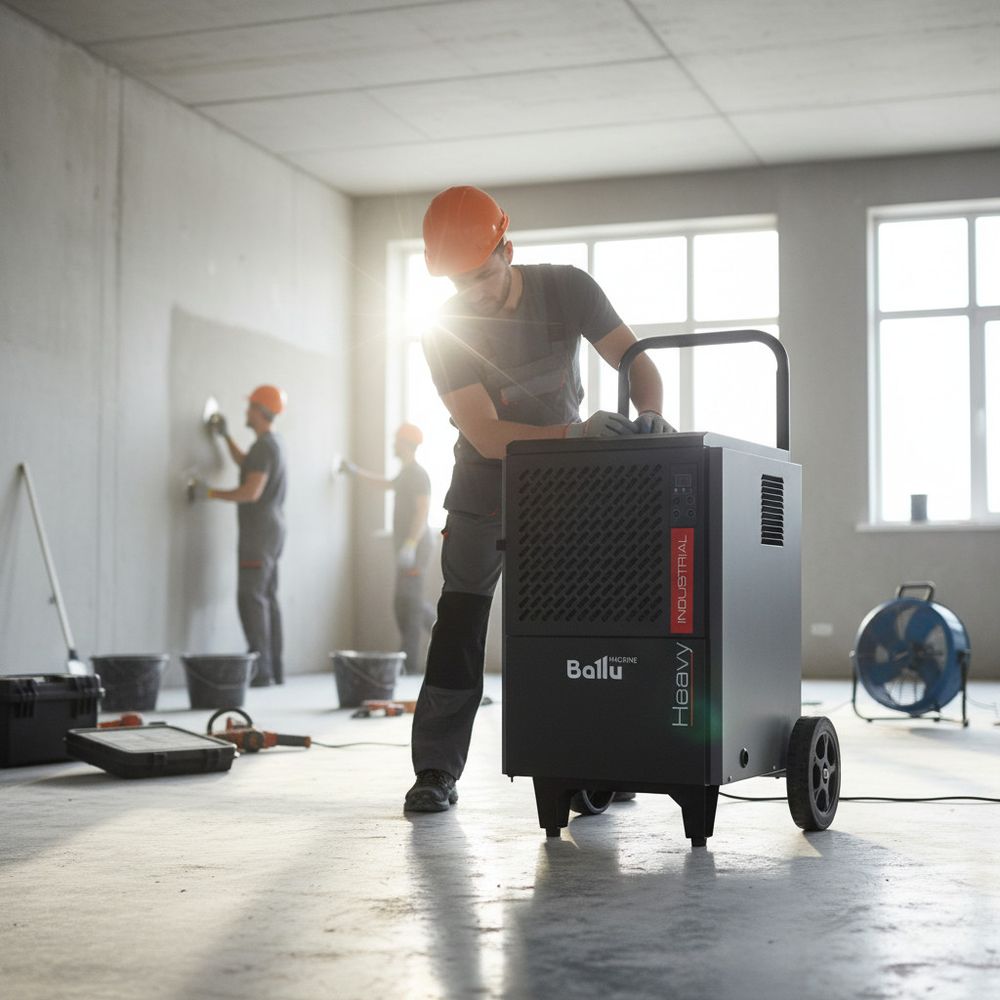 Осушитель воздуха Ballu BDI-50L профессиональный - [до 50 л. за сутки / для S≈75 м²]