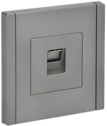 FORTE&PIANO Розетка компьютерная RJ45 кат.5E FP532 сталь IEK