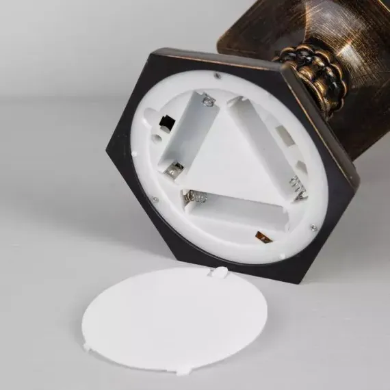 Светодиодный фонарь Дед Мороз в лесу 13×30×13 см., пластик, батарейки ААх3, Luazon Lighting (6915121)