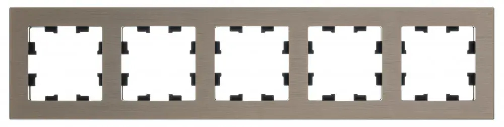 ATLASDESIGN NATURE 5-постовая РАМКА, МЕТАЛЛ ЛАТУНЬ