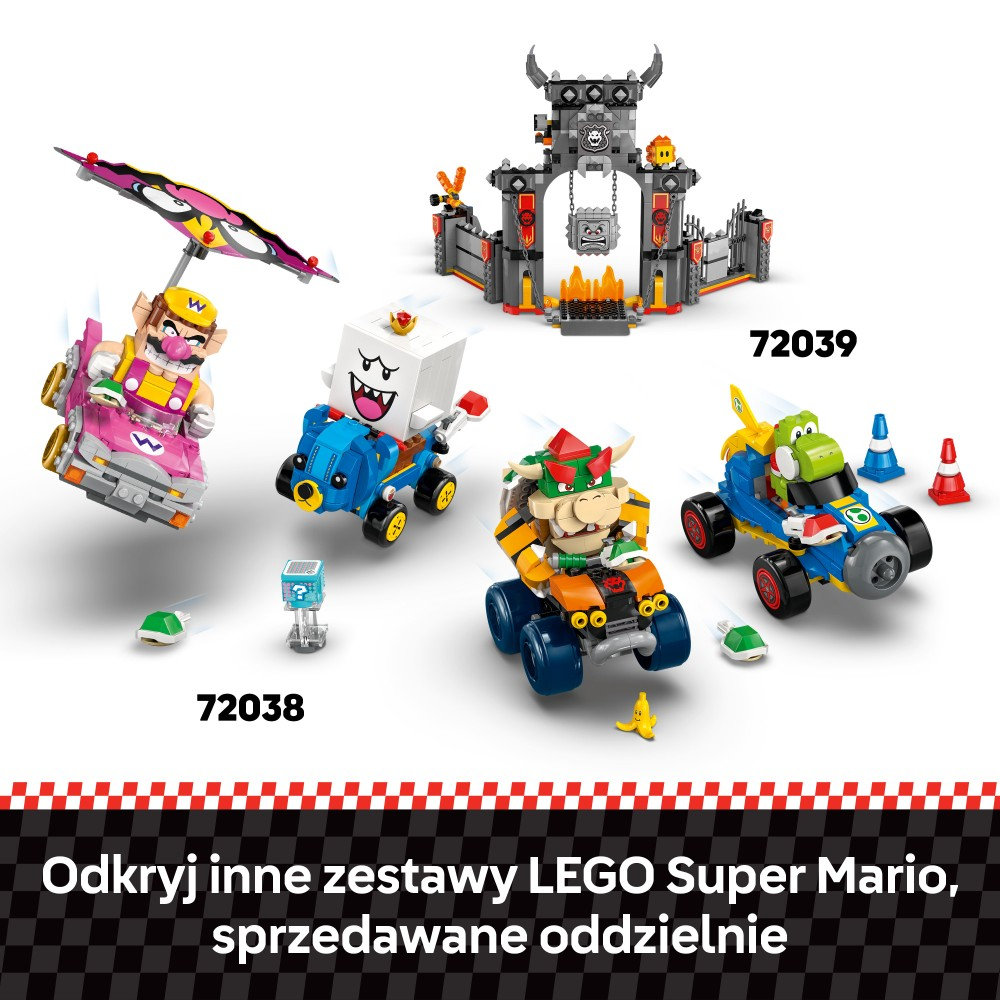 Конструктор LEGO Super Mario Mario Kart 72043 интерактивная фигурка Марио и стандартный карт — фото 10