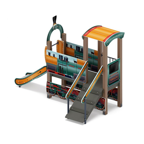 Детский игровой комплекс Паровозик ДИК 1.03.5.01-16 H=750