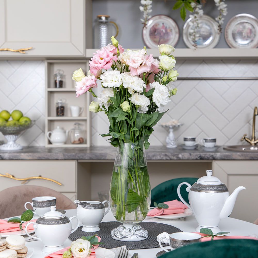 Ваза для цветов Боа Белая