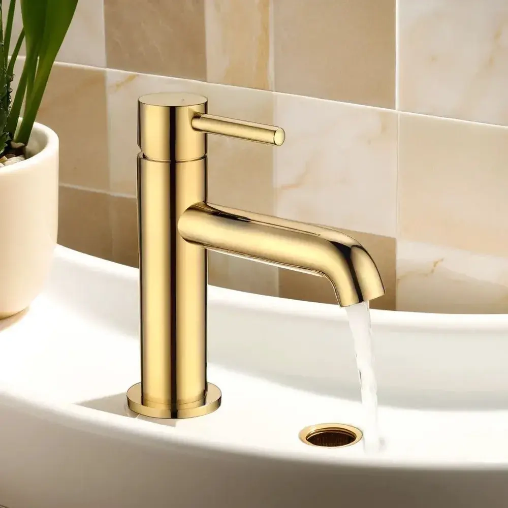 Смеситель для раковины RIMERO RM1003GO (Золото)