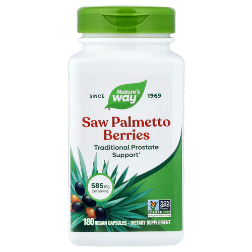 Nature's Way, ягоды серенои, 585 мг, 180 вегетарианских капсул