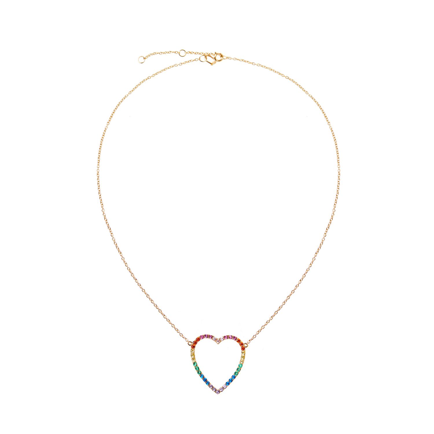 Колье Gold Heart Necklaces - Multi