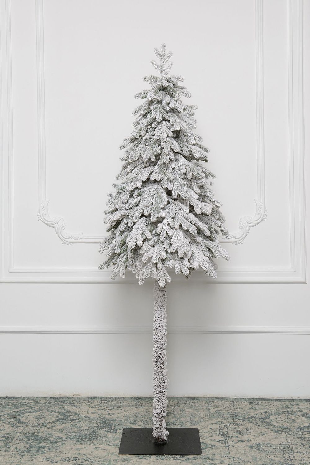 Заснеженная ель на ножке «Тароко» (Литая хвоя) 150 см / 1,5 м