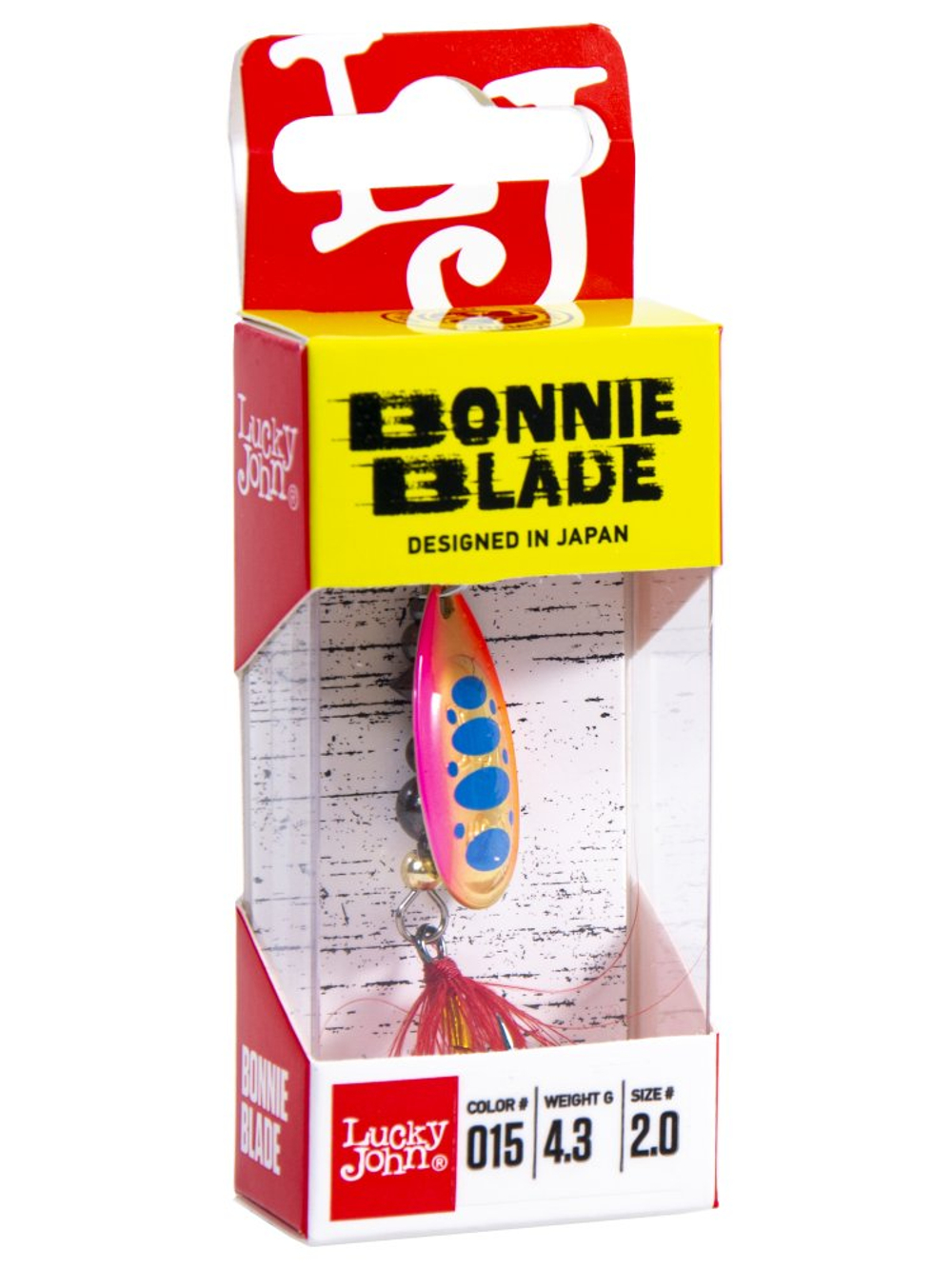 Блесна вращающаяся LUCKY JOHN Bonnie Blade №2 / 4.3 г / цвет 015