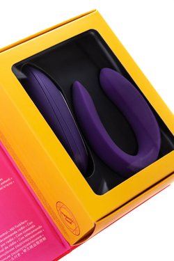 Многофункциональный стимулятор для пар Satisfyer Partner Toy Plus REMOTE, силикон, фиолетовый, 18см