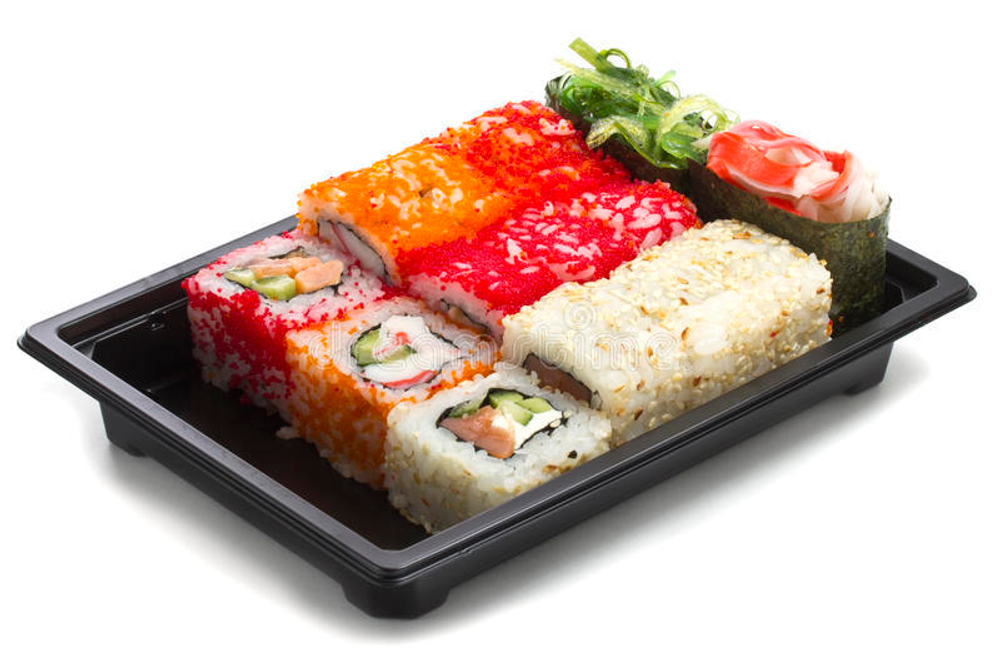 Контейнеры для суши без крышки 242х168х25 мм "Сп-25Д"