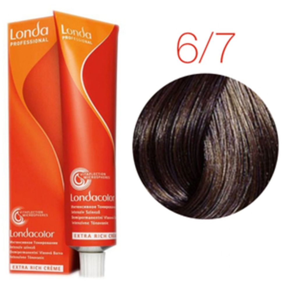 Londa Color инт.тонирование, 6/7 темный блонд коричневый, 60мл