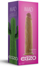 Телесный фаллоимитатор без мошонки Mad Cactus (23 см) (Цвет: телесный)