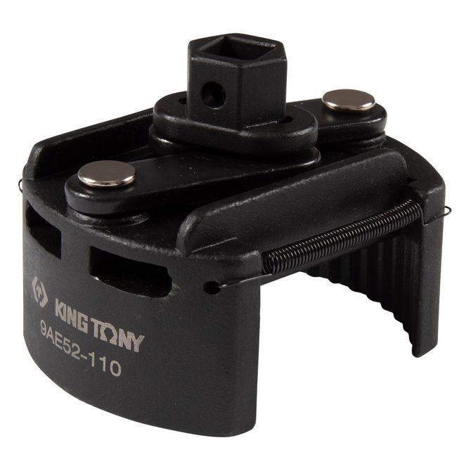 KING TONY (9AE52-110) Съемник масляных фильтров 1/2", 80-110 мм, двухзахватный