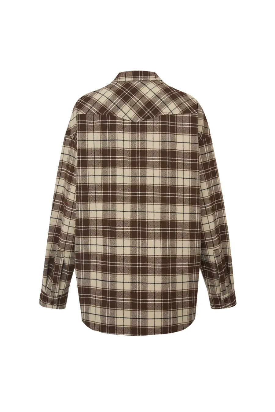 Рубашка в клетку, Коричневая