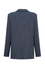 Жакет в клетку, Синий