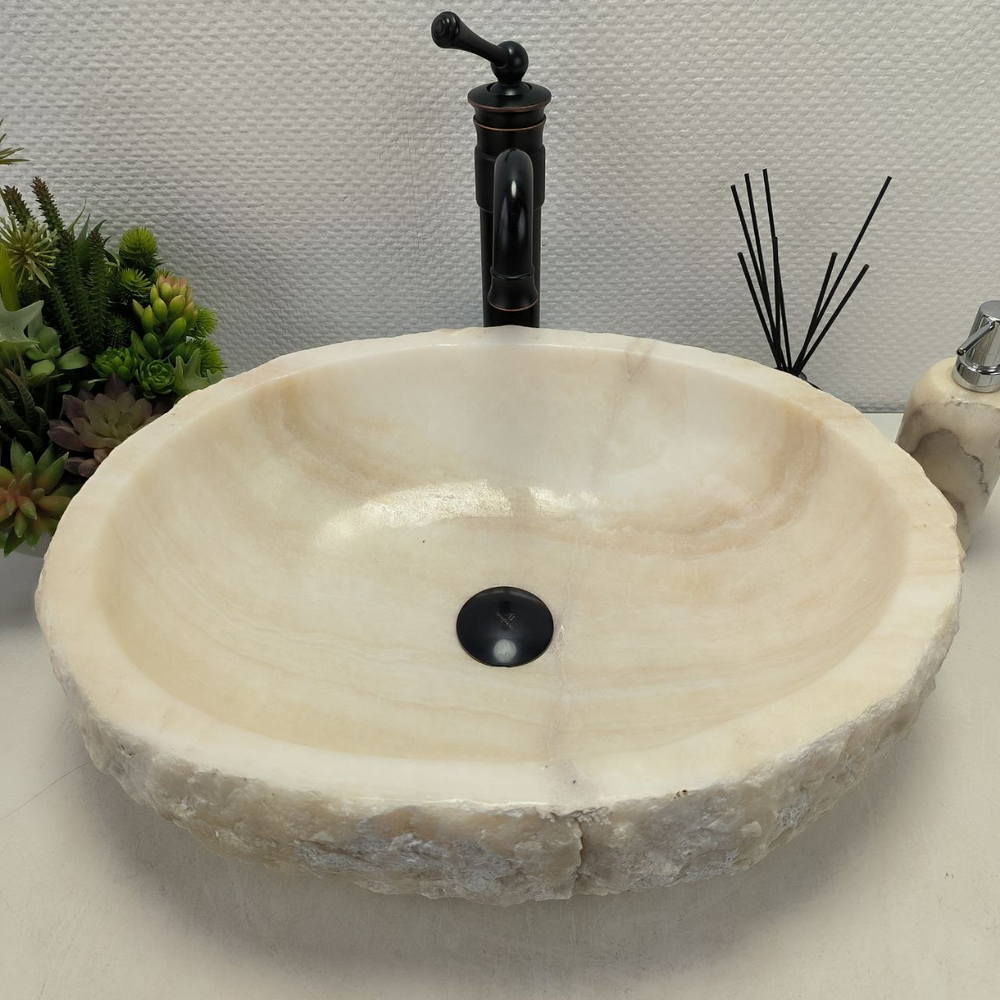 Раковина из оникса Erozy White EO-62306 53*40*16 0104
