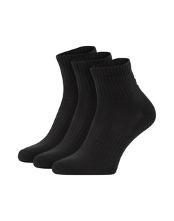 Теннисные носки Under Armour Core Quarter 3P - Black