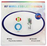 LED диммер 12-24 V, 2.4G одноканальный беспроводной с пультом Д/У