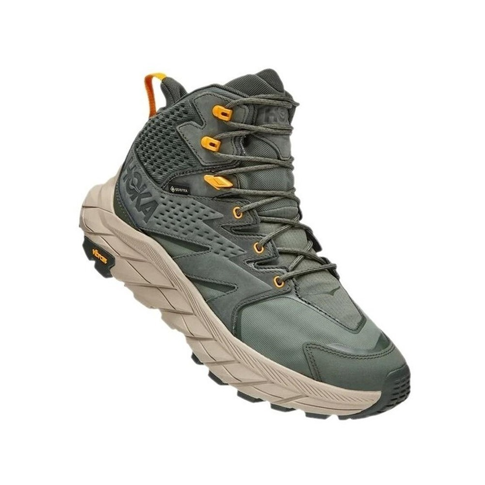 Ботинки мужские HOKA M ANACAPA MID GTX Thyme / Radiant Yellow