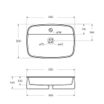 Раковина накладная Cezares CZR-6580