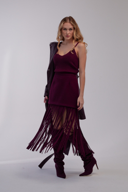 Юбка с бахромой