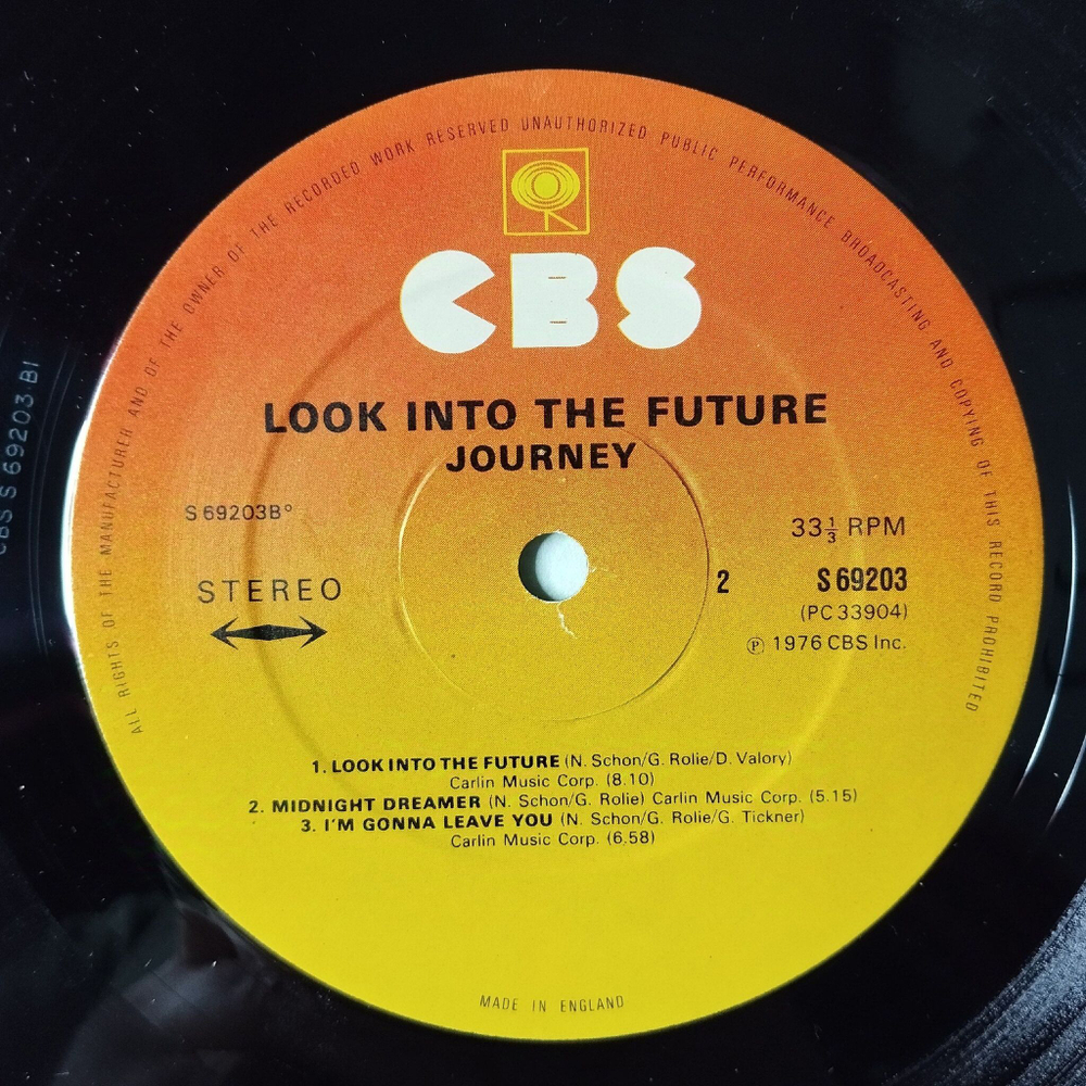 Винтажная виниловая пластинка LP Journey Look Into The Future (UK 1976)