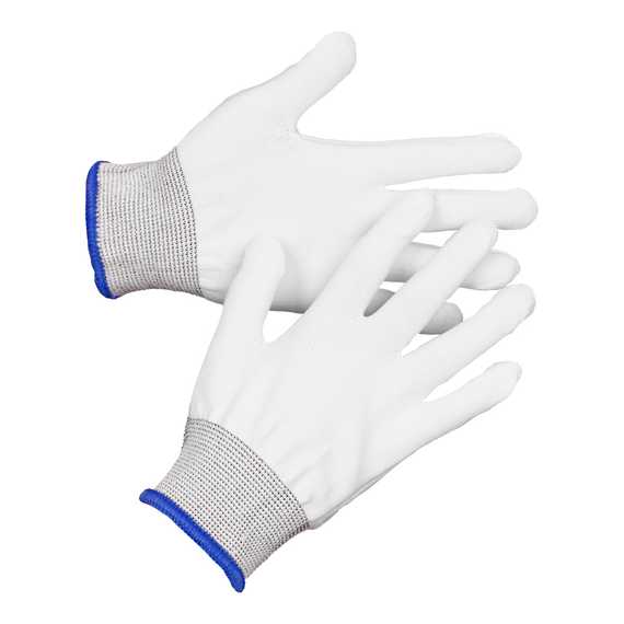 Перчатки из полиэфира NL16NO белые