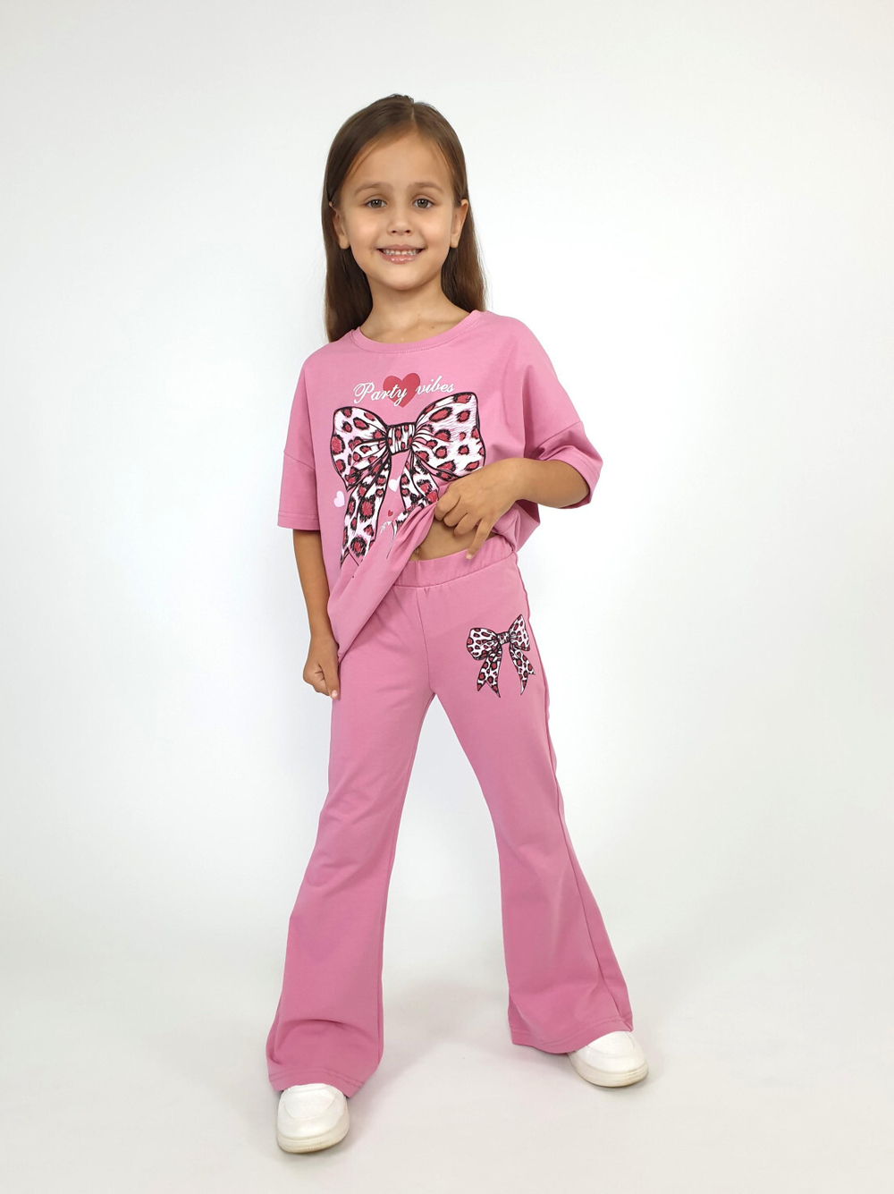 02-149-4 Комплект для девочки (джемпер+ брюки)