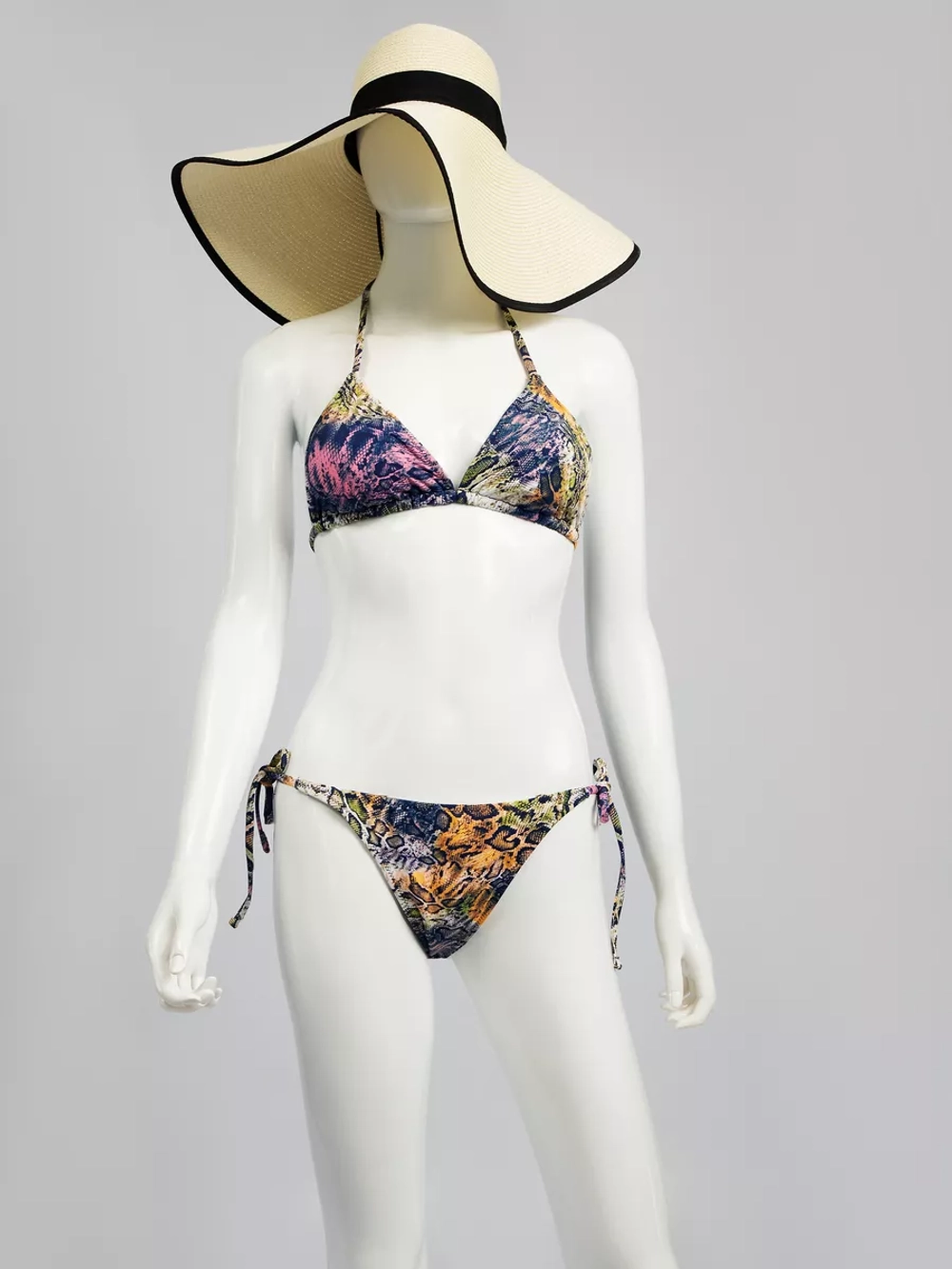 купальник раздельный тройка 3 в 1 туника-халат пляжный