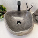 Раковина из речного камня RS63327 (48*42*16) 0122
