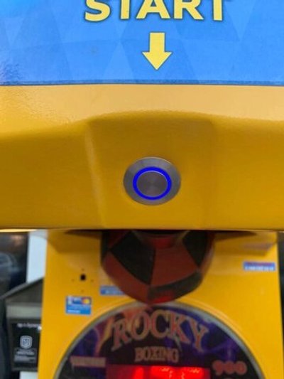 Кнопка - металлическая антивандальная с подсветкой