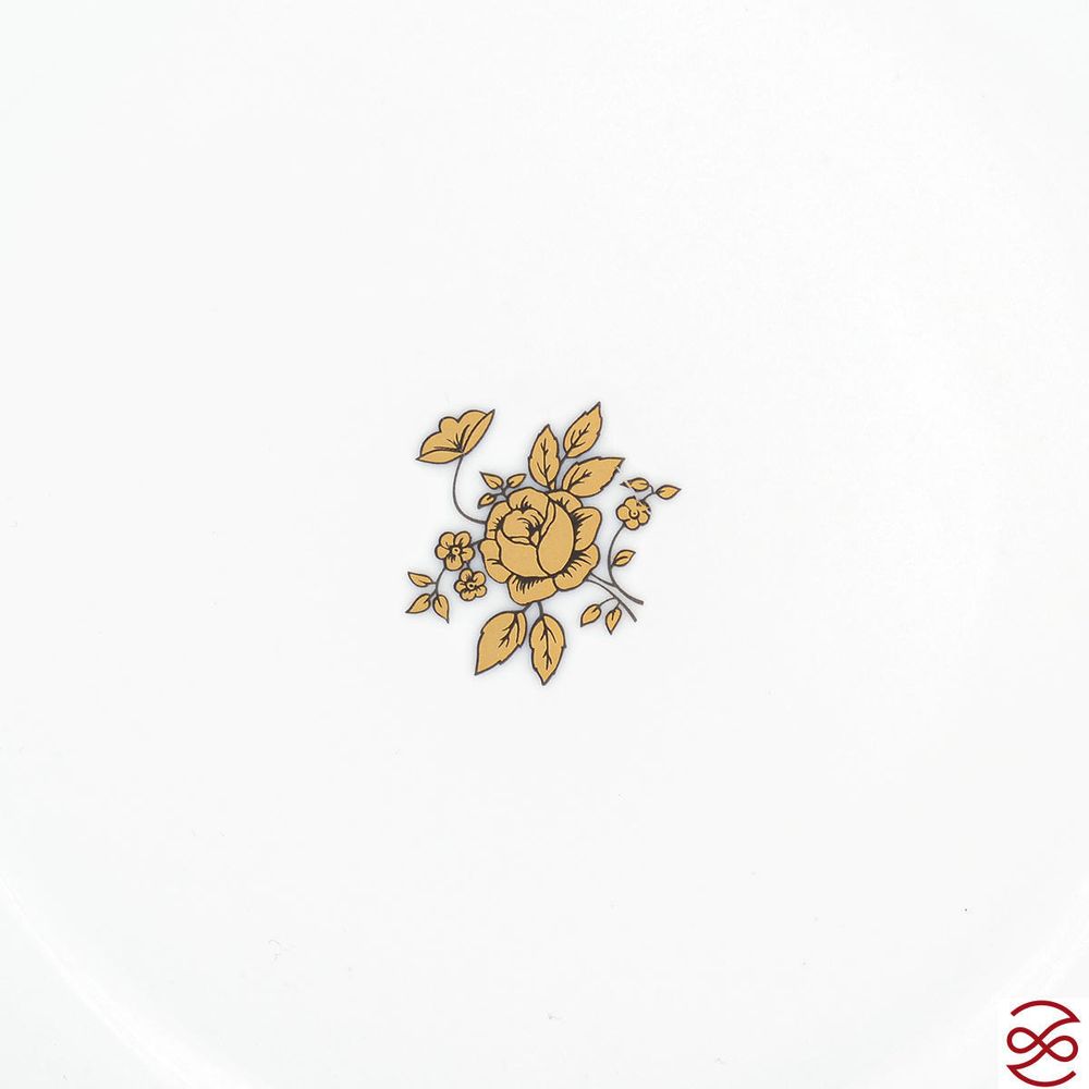 Набор тарелок Queen's Crown Золотая роза 18 предметов